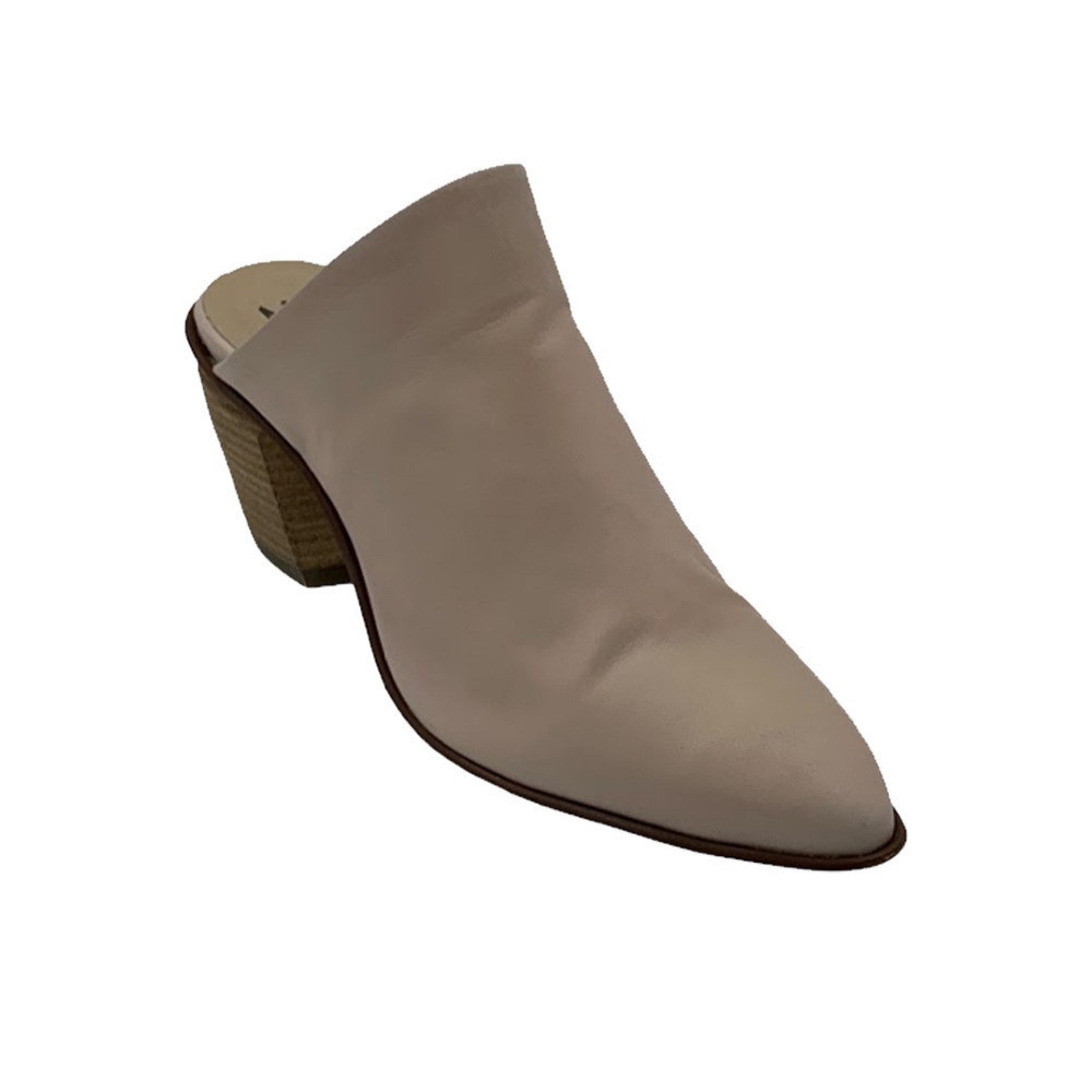 Miz Mooz Leather Heeled Mules Amalia Rose - Medium